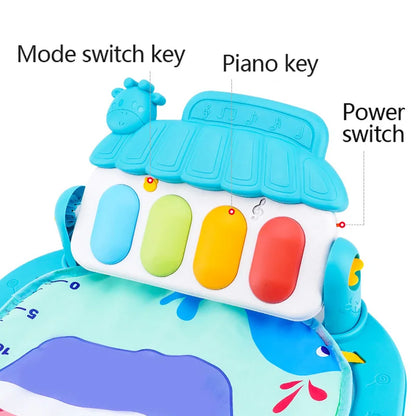 Baby Play Gym Piano Activity Mat With Hanging Toys Newborn Early Education Fall 2025 Sensory Motor Skill Gift