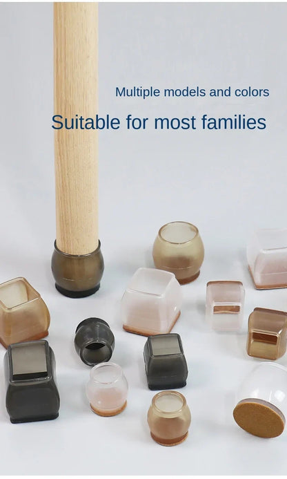 Silicone Non-Slip Furniture Leg Pads 16-Pack – Floor Protectors Chair Feet Leveling Mat 2026