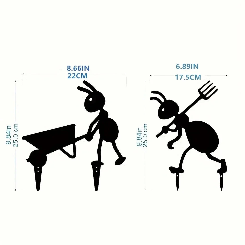 Ant Garden Decor Metal Yard Ants Garden Stakes Backyard Lawn Art TikTok Viral Summer 2026 Gift