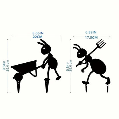 Ant Garden Decor Metal Yard Ants Garden Stakes Backyard Lawn Art TikTok Viral Summer 2026 Gift