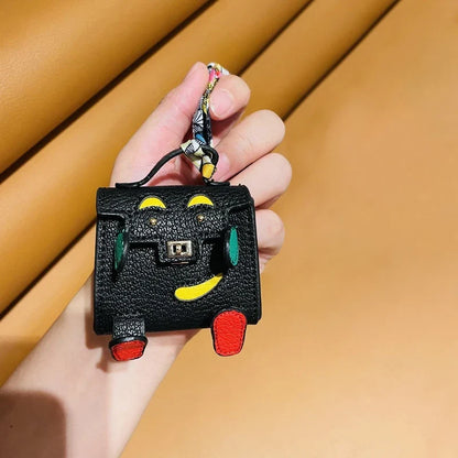 1+1 Free Birkin Inspired Mini Hand Bag - Tiny PU Leather Bag Charm