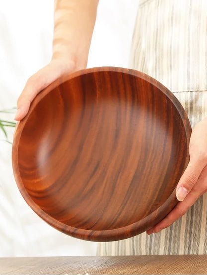 Acacia Wooden Bowl Japanese Style Salad Bowl Ramadan