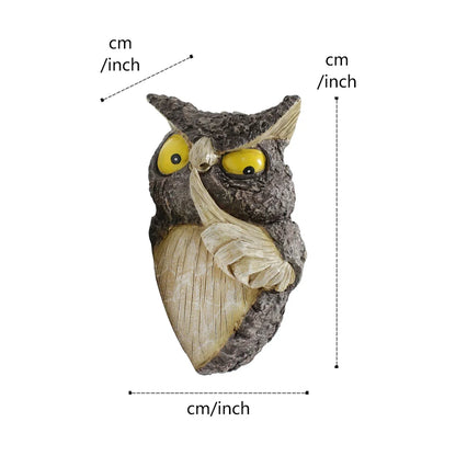 Owl Tree Hanging Ornament Resin Hide And Seek Owl Garden Decor For Yard And Patio Fall 2026 Trend Gift