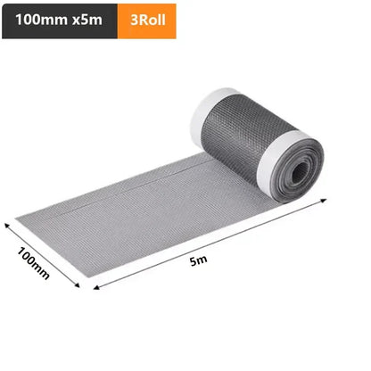 Shower Drain Hair Catcher Mesh Filter Self Adhesive Cuttable Roll Disposable Hair Filter For Bathroom And Kitchen Sink