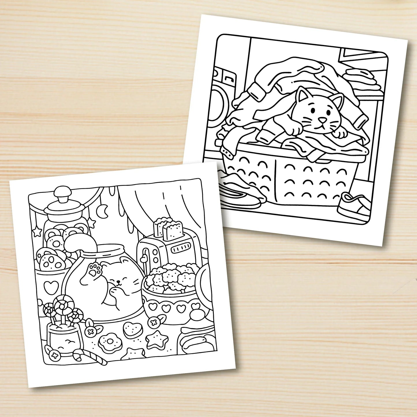 Coloring Book Bold-Easy Patterns Cat Life Fall 2025 Gift Relaxation And Stress Relief