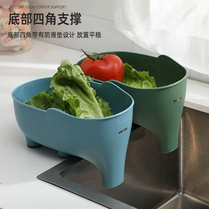 Sink Strainer Basket Elephant Shape Hanging Kitchen Drainer And Veggie Storage Fall 2026 Trend Eco Friendly