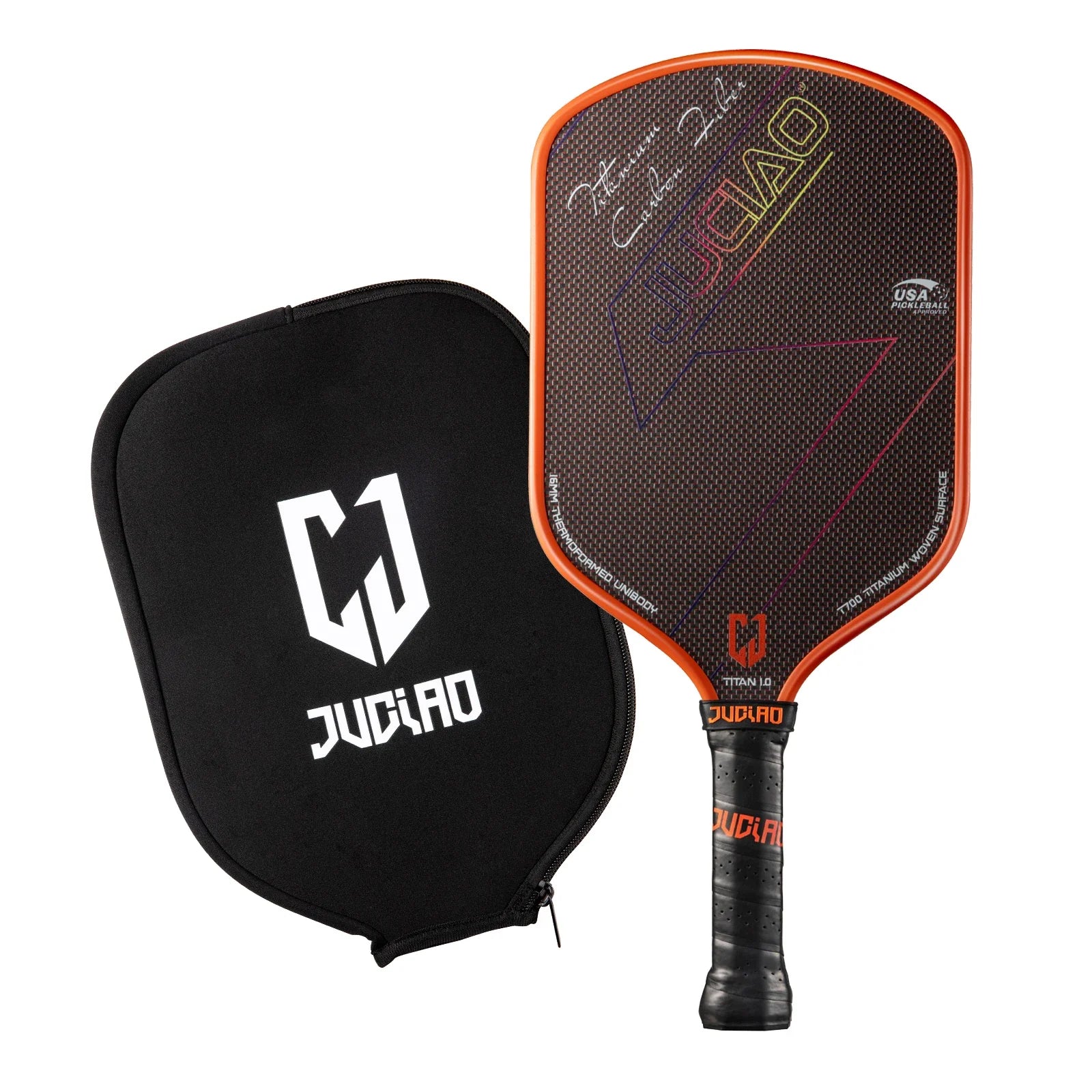 Variant image for Carbon Fiber Pickleball Paddle with Foam Injected Edges for Enhanced Spin and Control, Lightweight and Durable Pickleball Equipment-1