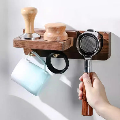 Portafilter Wall Rack Self Adhesive Espresso Holder Fits 51mm 54mm 58mm Coffee Setup Fall 2025 Space Saving Organizer