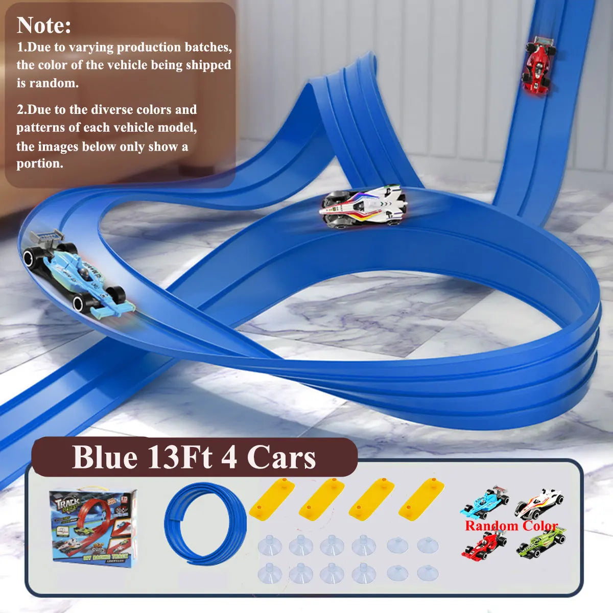Flexible DIY Double Race Track Set Compatible 1/64 Cars – Kids Ramp Toy Back to School 2026