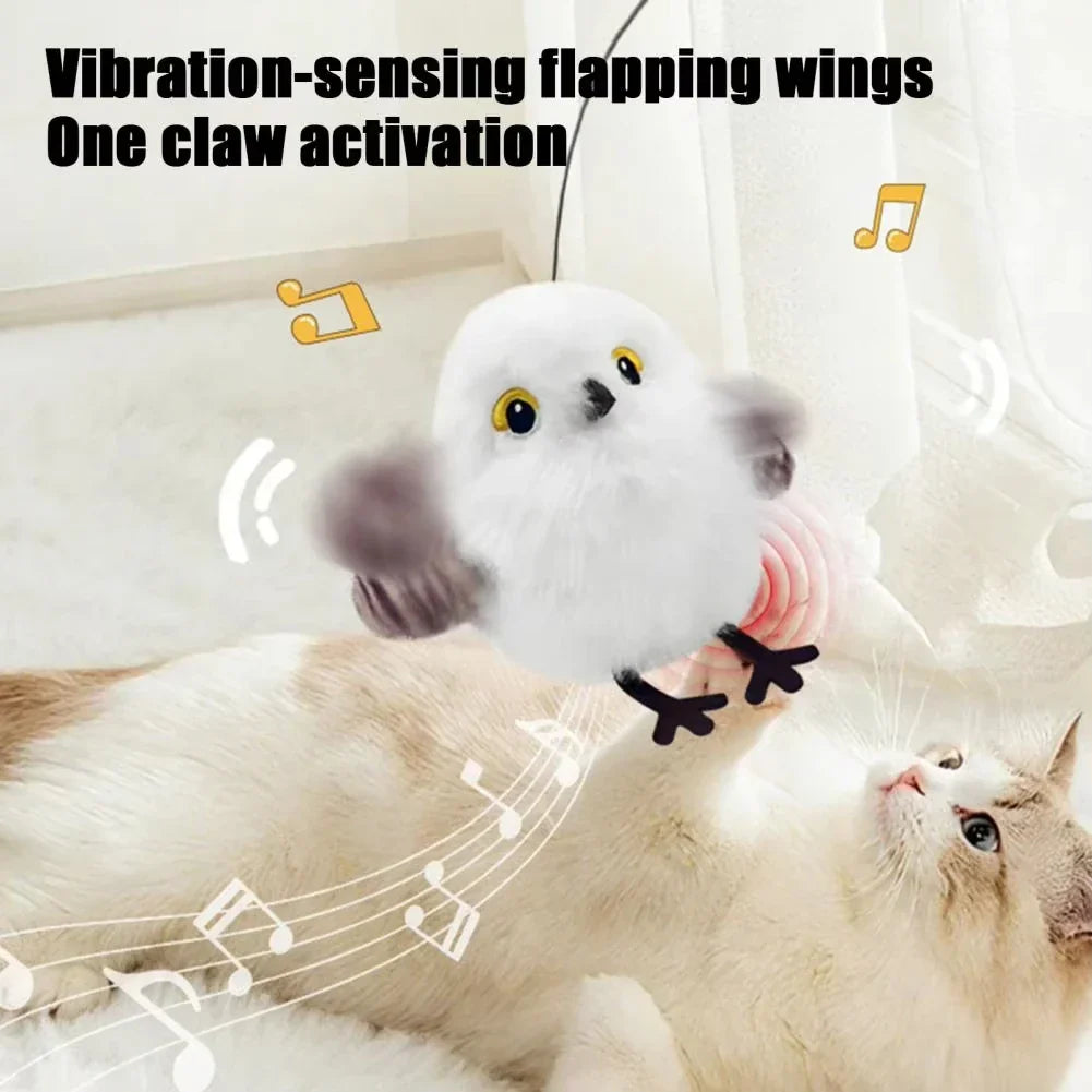 Cat Toy Vibrating Claw Activated Plush Motion Toy Holiday Gift Fall 2025 Interactive Indoor Hunting