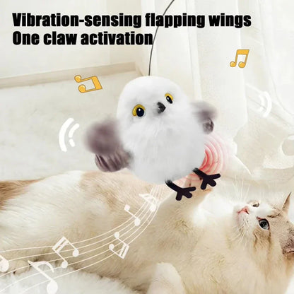 Cat Toy Vibrating Claw Activated Plush Motion Toy Holiday Gift Fall 2025 Interactive Indoor Hunting
