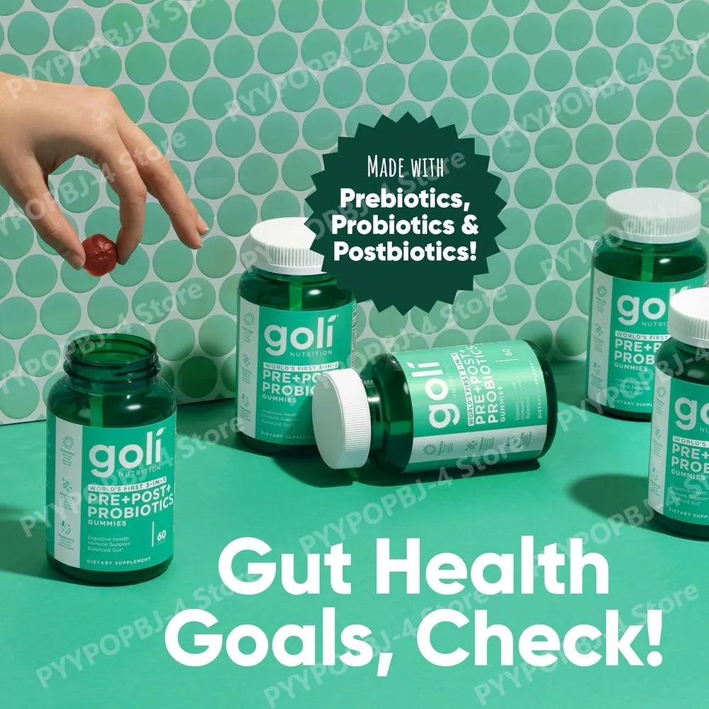 Probiotic Gummies 3-In-1 Formula Vegan Postbiotic Prebiotic Digestive Health Support Fall 2026 Wellness Trend