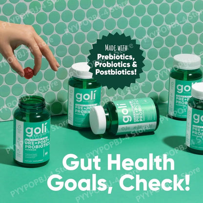 Probiotic Gummies 3-In-1 Formula Vegan Postbiotic Prebiotic Digestive Health Support Fall 2026 Wellness Trend