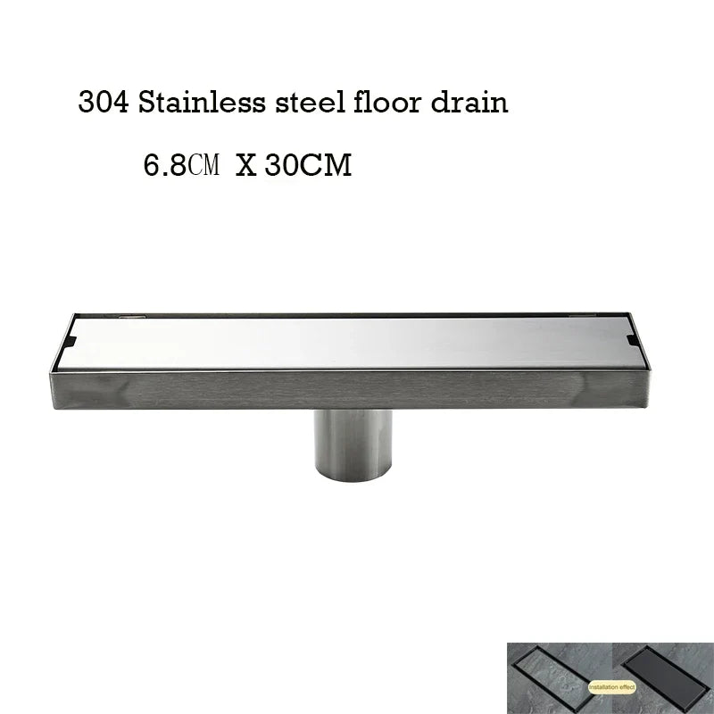 Floor Drain Invisible Square Shower Drain Anti Odor Stainless Steel Easy Clean 2026 Home Renovation Trend