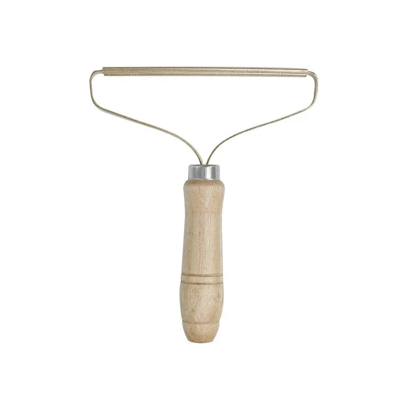 Wooden Brush Portable Lint Remover Pet Hair Cleaning Tool