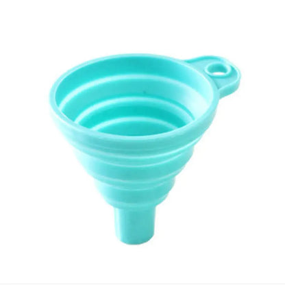 Household Telescopic Funnel Kitchen Tool - High Temperature Resistant Mini Folding Funnel - 4 Colors Available