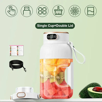 Portable Juicer Cup Multifunctional USB Blender With Digital Display Viral Trend Fall 2026 Travel