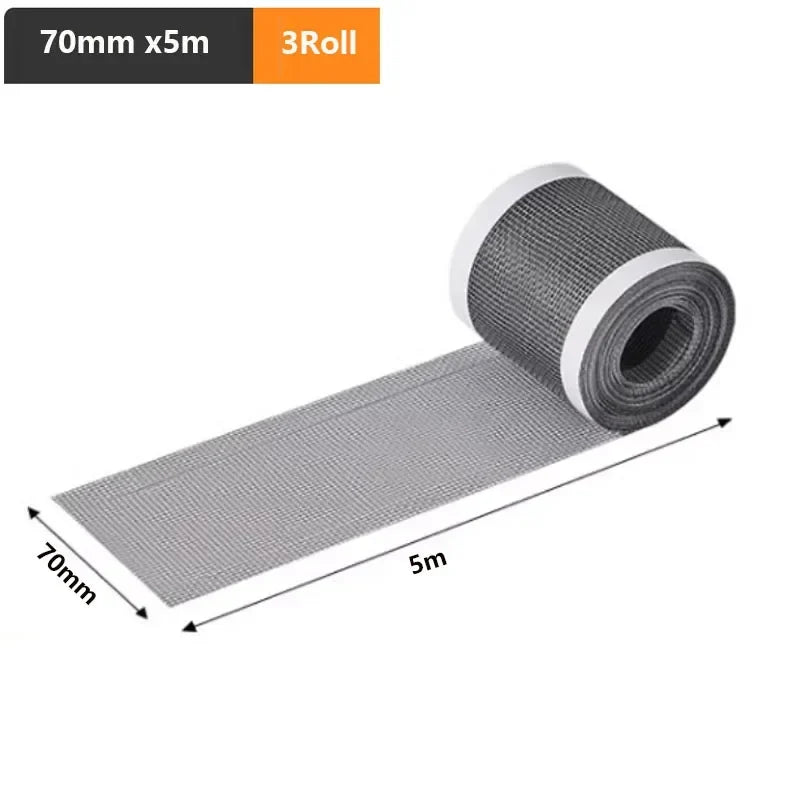 Shower Drain Hair Catcher Mesh Filter Self Adhesive Cuttable Roll Disposable Hair Filter For Bathroom And Kitchen Sink