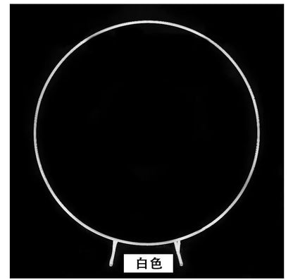 Balloon Arch Gold Metal Circular Backdrop Stand Wedding Birthday Baby Shower Fall 2025 Sturdy Reusable Display
