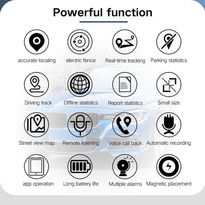 GPS Tracker for Cars – Real-Time Vehicle Tracker, Magnetic Anti-Theft GPS Device, Long Battery Life