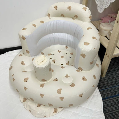 Baby Inflatable Sofa Seat Trainer Infant Sitting Aid Baby Chair Supportive Seat Summer 2025 Confidence Builder