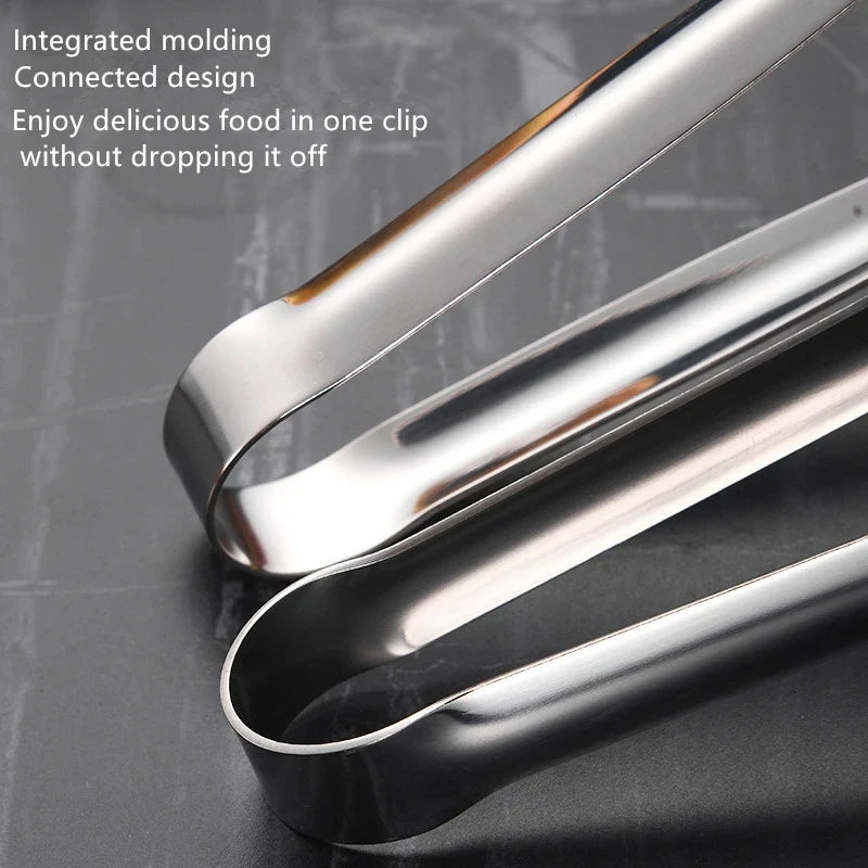 Stainless Steel BBQ Tongs Non-Slip Heat Resistant Grill Food Clip – Kitchen & Outdoor 2026