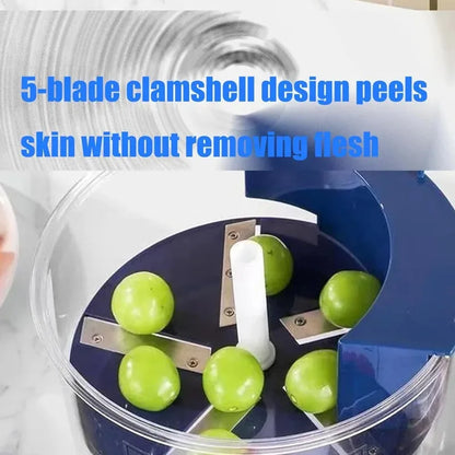Electric Fruit Peeler Rechargeable Kitchen Gadget Fall 2026 Space Saving Effortless Garlic And Grape Peeling
