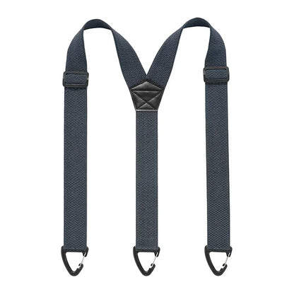 Suspenders Black 3.8cm Wide Y-Back Elastic Work Braces Fall 2026 With Plastic Gripper Clasps