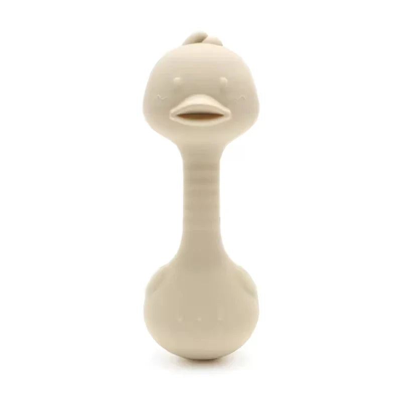 Silicone Rabbit Teether Rattle Newborn Sensory Toys