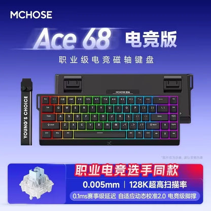 Hall Effect 68 Key Magnetic Gaming Keyboard Topographic RGB