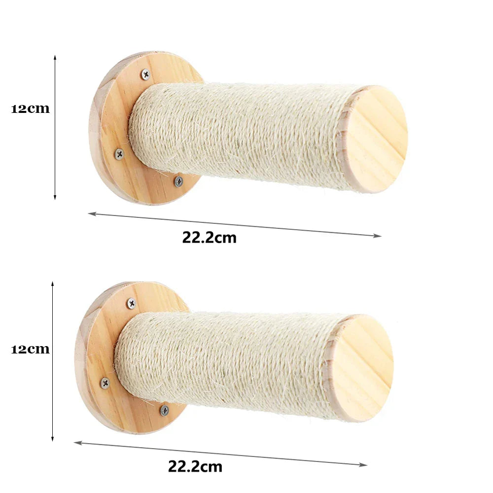 Cat Tree Wall Mounted Hammock Set Vertical Climbing Cat Furniture Fall 2025 Space Saving Scratching Playground