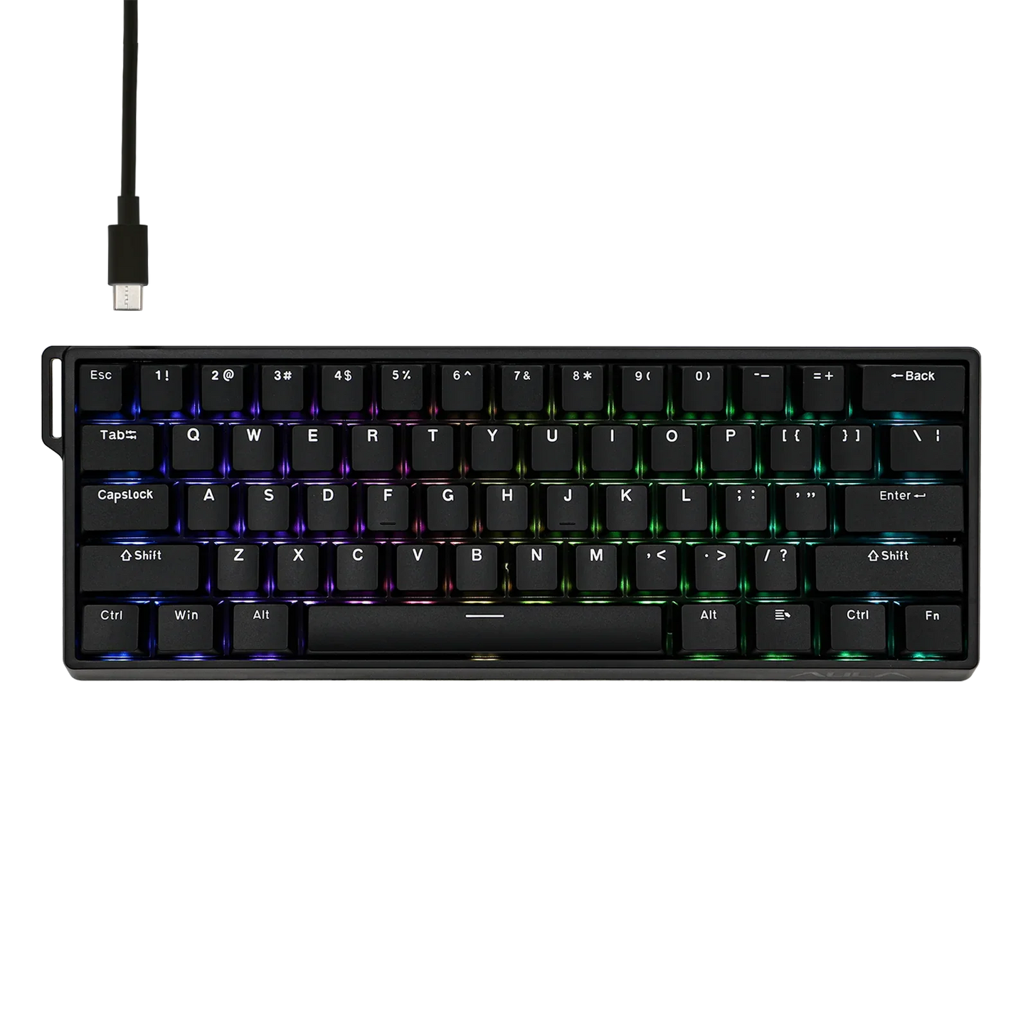 Mechanical 60 Percent Hot Swap Keyboard Aluminum RGB Hall
