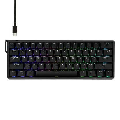 Mechanical 60 Percent Hot Swap Keyboard Aluminum RGB Hall