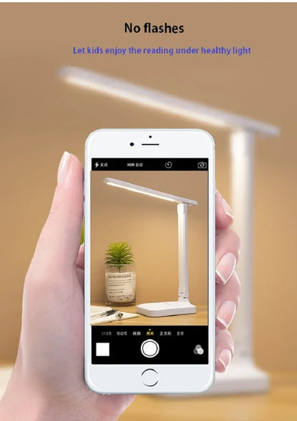 LED Desk Lamp Touch Dimmable Rechargeable Eye Protection