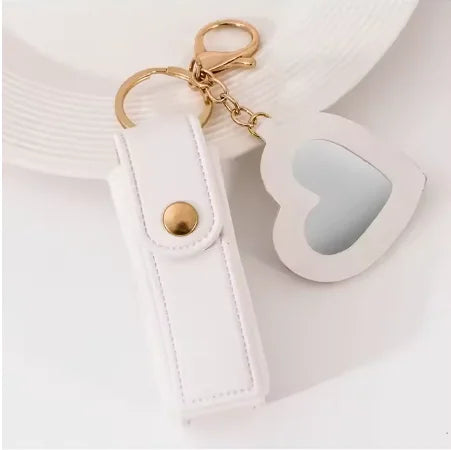 1+1 Free Birkin Inspired Mini Hand Bag - Mini Leather Lipstick Bag Charm Keychain