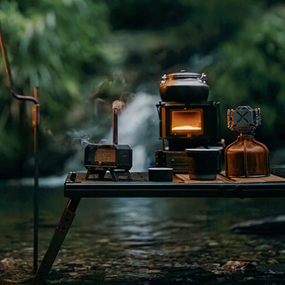 Portable Wood Stove Foldable Stainless Steel Mini Camping Incense Burner Fall 2025 Mosquito Control And Tabletop Aroma