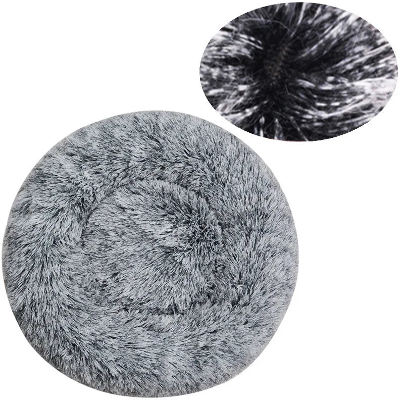 Pet Bed Round Plush Bed Winter Warm 2026 Washable Cozy Comfort For Pets