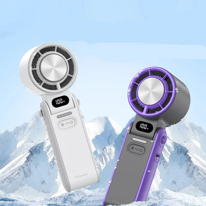 Handheld Fan Foldable Outdoor Cooling 3600mAh Battery 100 Level Turbo Summer 2026