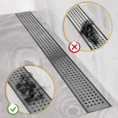 Shower Drain Hair Catcher Mesh Filter Self Adhesive Cuttable Roll Disposable Hair Filter For Bathroom And Kitchen Sink
