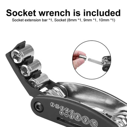 Home Tools Bicycle Repair Multi Tool Kit with Screwdriver, Tire Levers & Wrenches