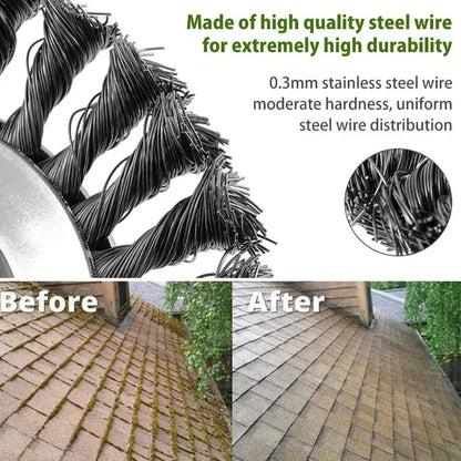 Universal Steel Wire Brush Trimmer Head - 6/8inch Garden Tool for Grass & Lawn Care