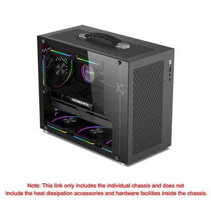 Mini ITX PC Case Transparent Side 240mm Water Cooling