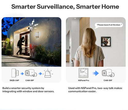 Outdoor Security Camera 2K HD AI Human Detection IP65 Weatherproof 180 Degree Pan Fall 2026 Works With Alexa Google Home
