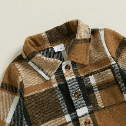 Smart casual style of kids two-piece clothing outfit