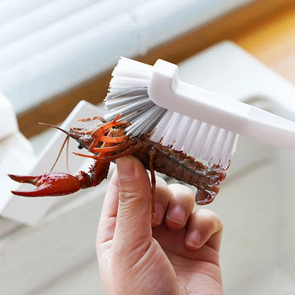 Long Handle Sink Brush for Household Cleaning - Cup Brush with Elbow Design