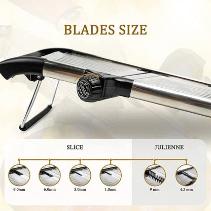 Mandoline Slicer Adjustable Stainless Steel Vegetable Cutter, Fall 2025 Kitchen Tool For Precise Julienne Slicing