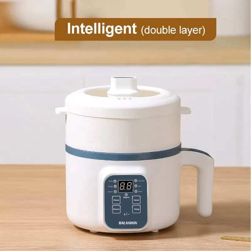 Electric Rice Cooker Smart Multi Cooker Home Kitchen Appliance Fall 2025 Nonstick Inner Pot Timer Easy Cleanup