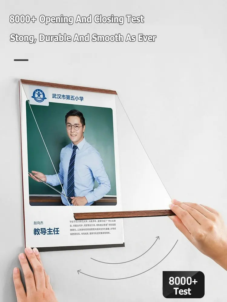 Acrylic Photo Frame Magnetic Floating Frame Minimalist Wall Decor Fall 2025 Easy Swap Adhesive Mount