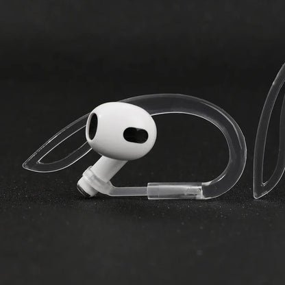 Transparent Silicone Ear Hooks for Airpods Adjustable Anti-Slip Sports Accessories