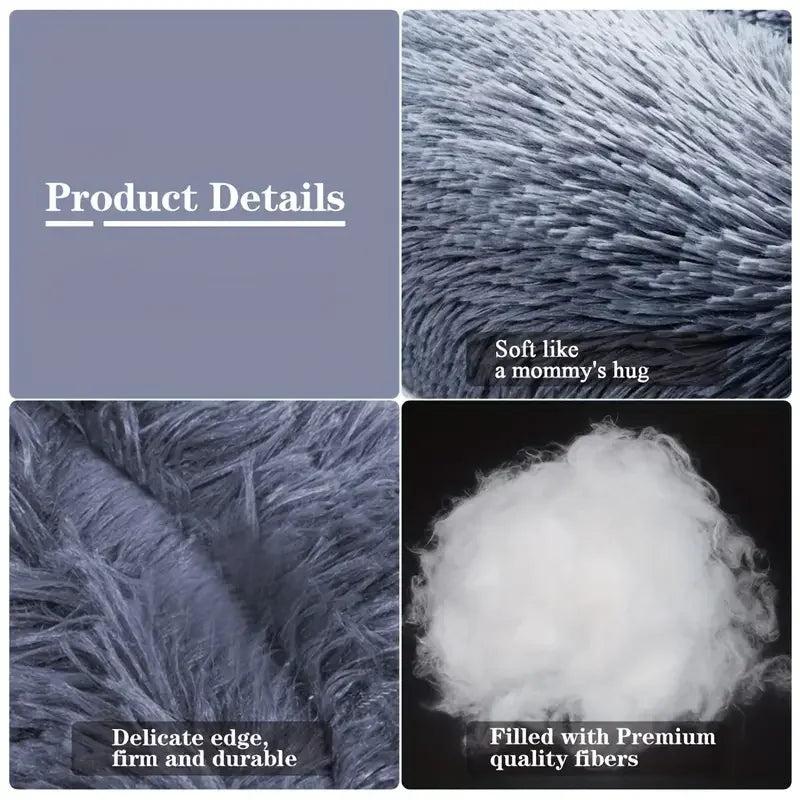 Pet Bed Round Plush Bed Winter Warm 2026 Washable Cozy Comfort For Pets